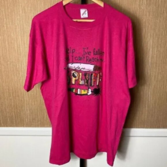 Jerzees Mens Spliff 90s Graphic Caribbean Rasta Peace & Riddims T-shirt Pink XXL - Picture 1 of 7